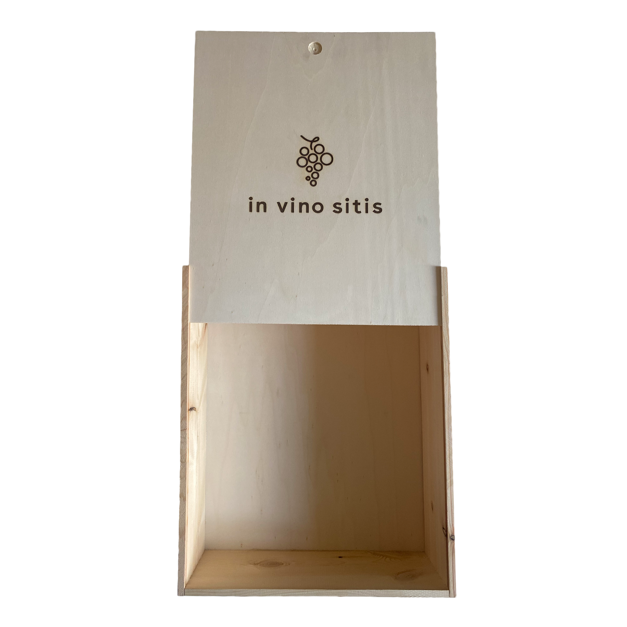 Wooden wine box (3 bottles - large)