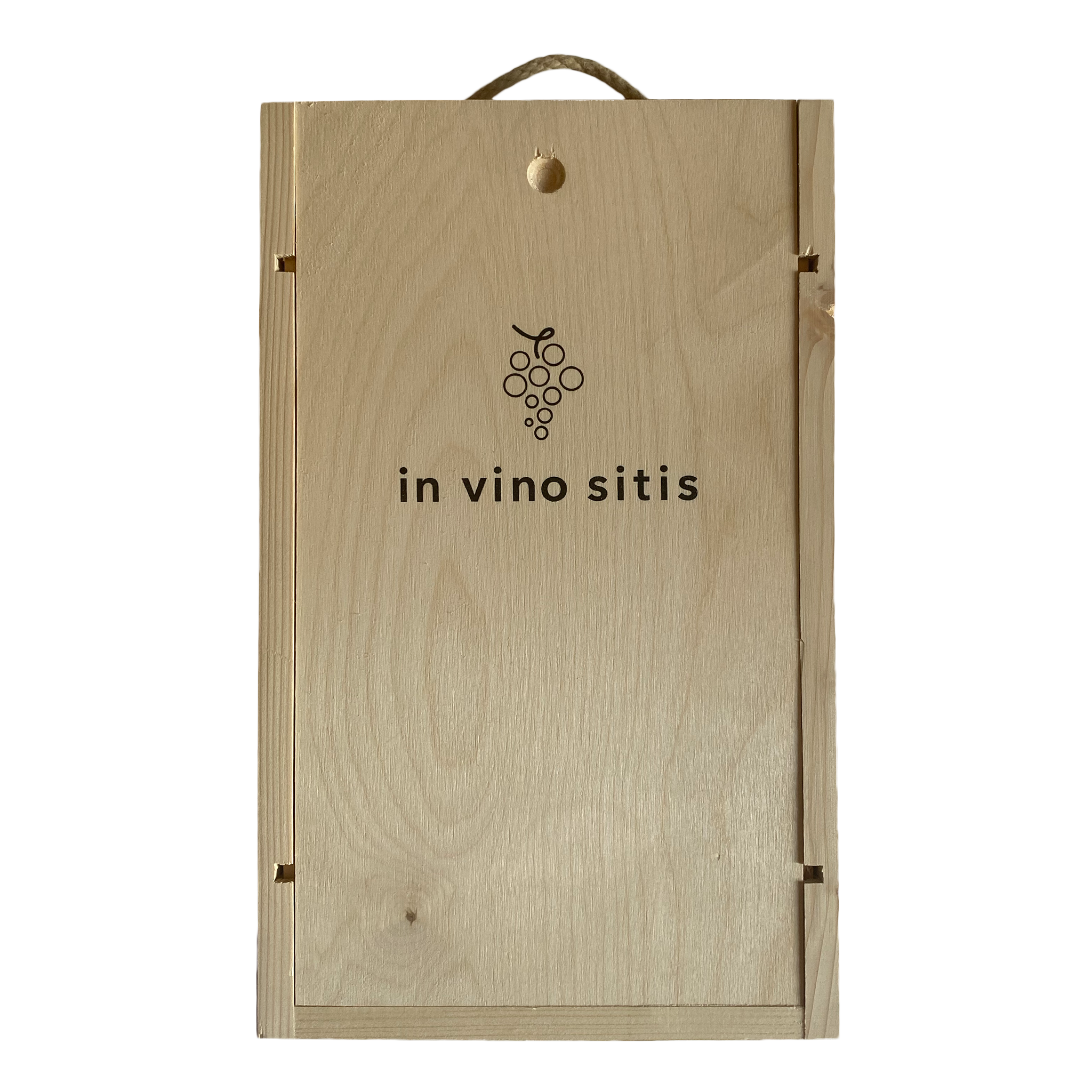 Wooden wine box (2 bottles)