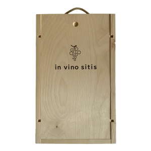 Scatola in legno per vino (2 bottiglie)