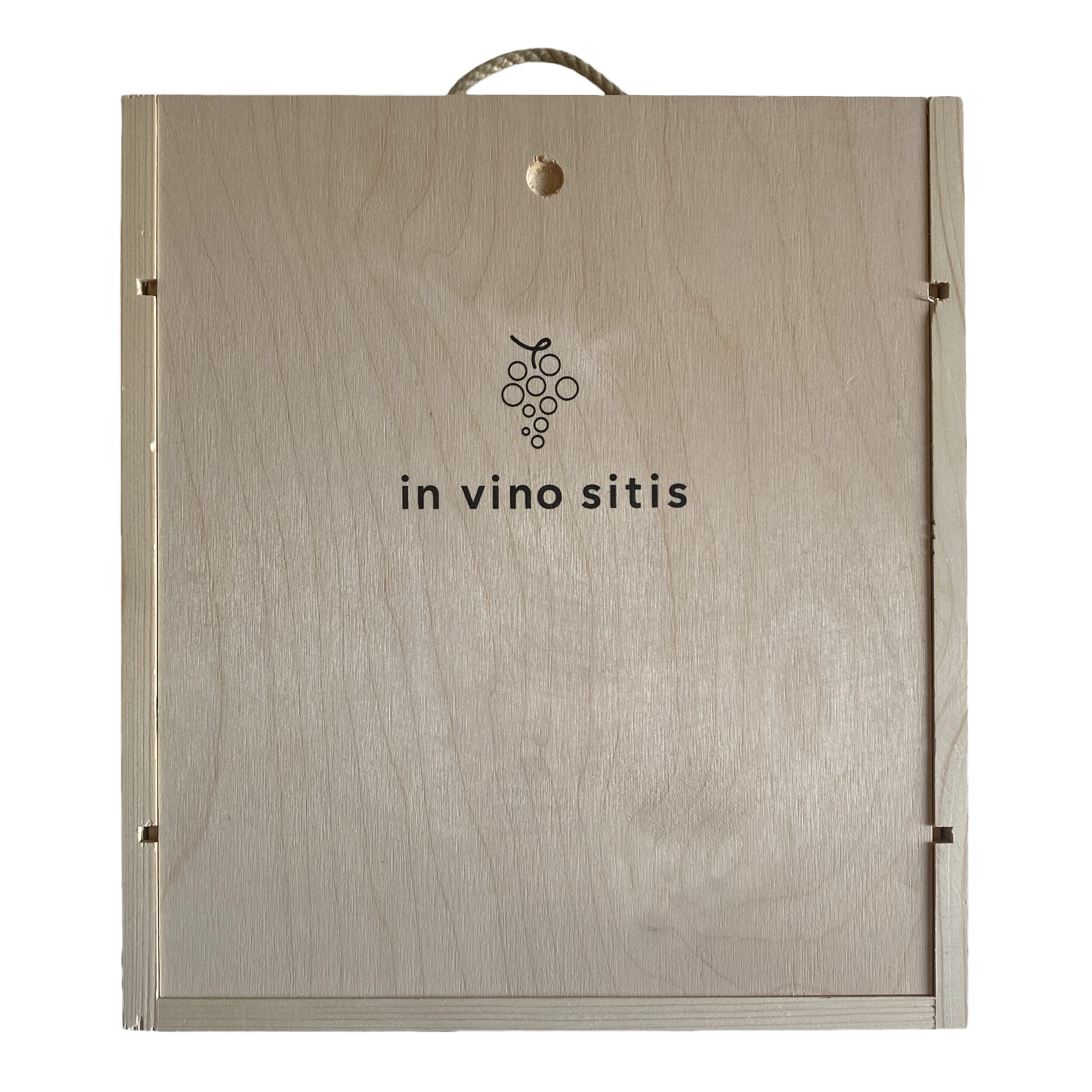 Wooden wine box (3 bottles)